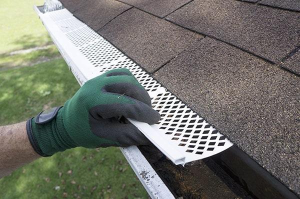 gutter guards help prevent clogs and debris buildup in your gutters, reducing the need for regular cleaning and maintenance